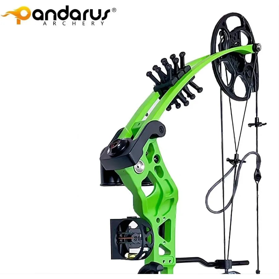 Compound Bow Set 15-45lbs for Pull Beginner and Teens Right Handed Adjustable 18-29 Draw Length 320 FPS Speed Hunting Bow Archery