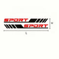 ALL NEW GRAPHIC ! 4pcs  Door Side Sport Diagonal Stripe Auto Door Decals