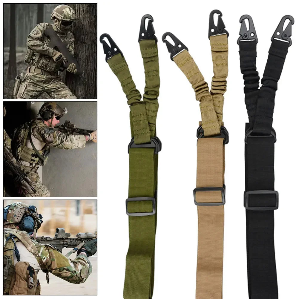 Clearance Deal ! One Single Point Adjustable Bungee for Rifle Gun Sling Strap Hook Safety