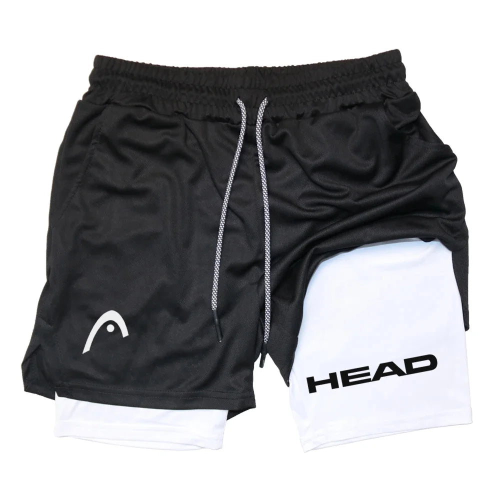 2 in 1 Sports Quick Dry  Shorts w/ Double Layer Comfort