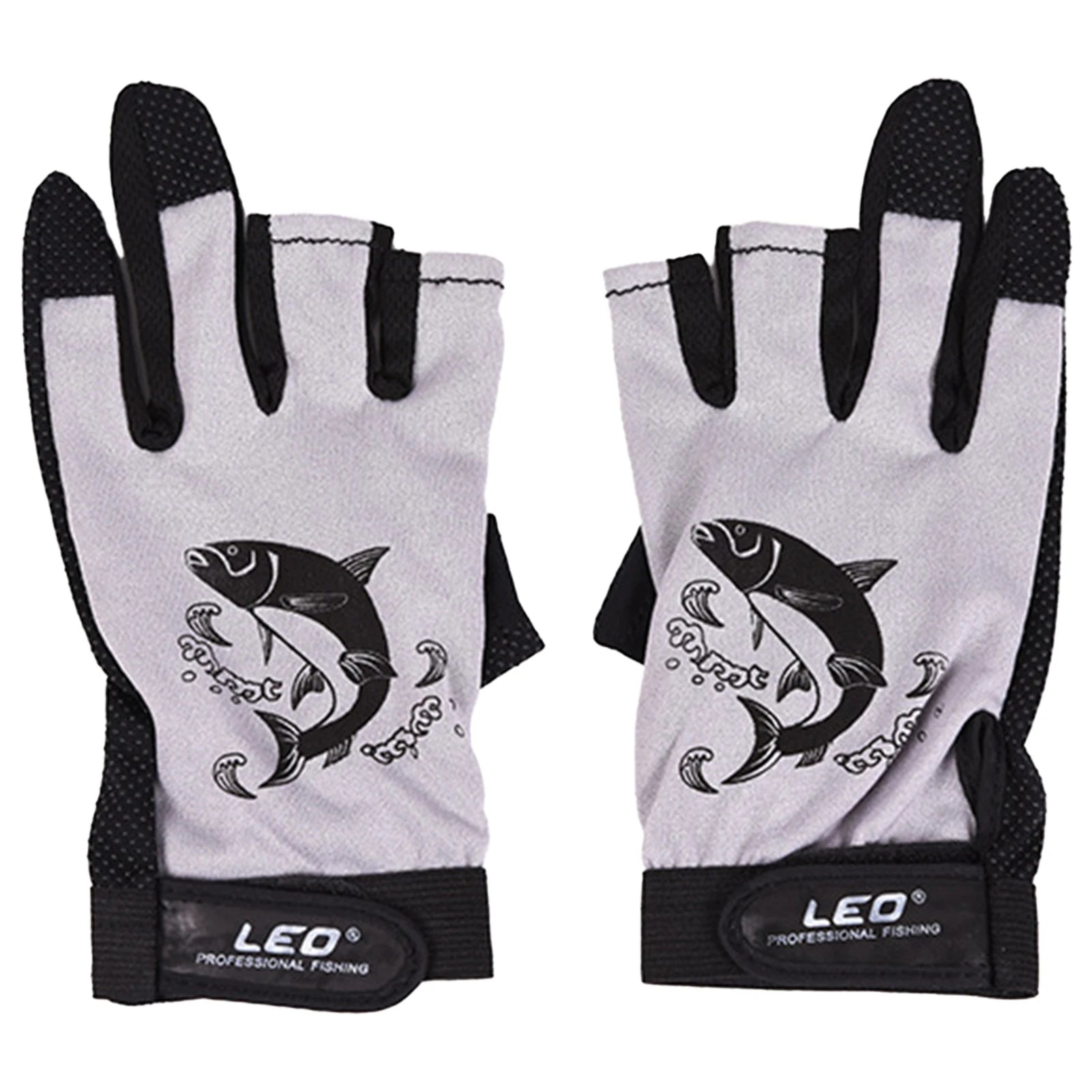 Quick Dry With Three Fingers Exposed Lightweight Angling Gloves For Men /Women