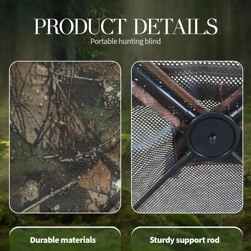 Lightweight Durable Pop-Up Hunting Blind Easy Set-Up