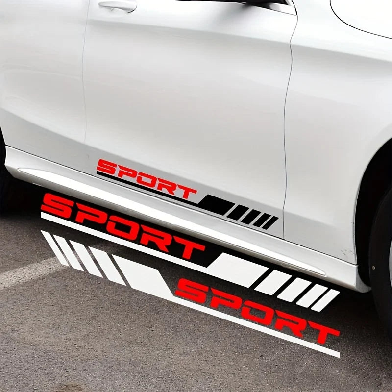 ALL NEW GRAPHIC ! 4pcs  Door Side Sport Diagonal Stripe Auto Door Decals