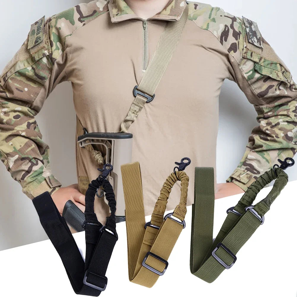 Clearance Deal ! One Single Point Adjustable Bungee for Rifle Gun Sling Strap Hook Safety
