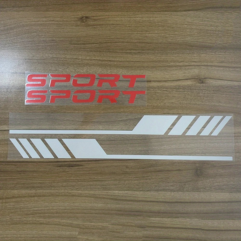 ALL NEW GRAPHIC ! 4pcs  Door Side Sport Diagonal Stripe Auto Door Decals