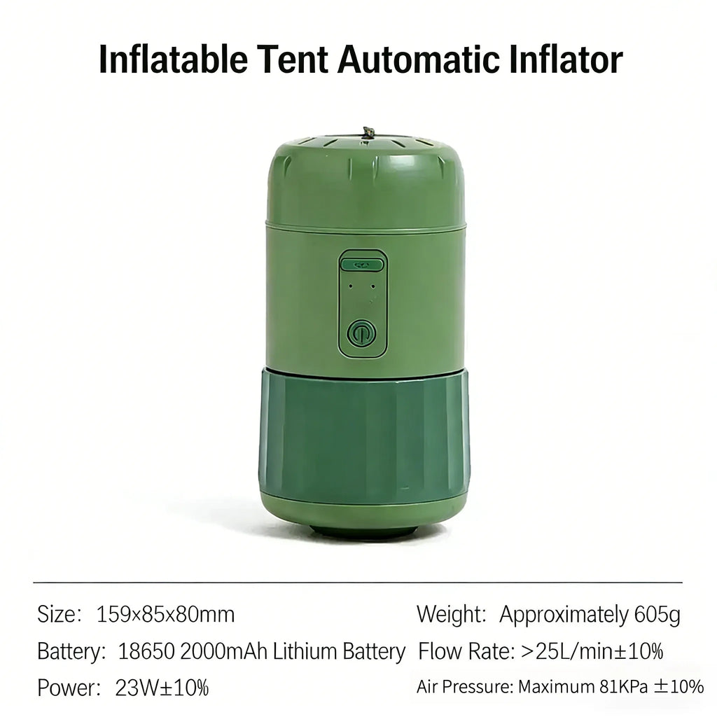 BLACK- Outdoor Camping  Tent Anti-UV Shade Waterproof 3-5 Person Air Tent Hiking Quick Open