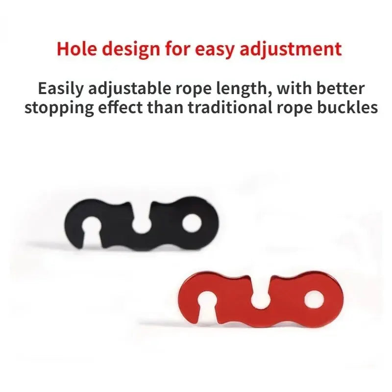 10 pack Red-Adjustable  Rope Buckle S Type Tension /  Fastener Kit Outdoor