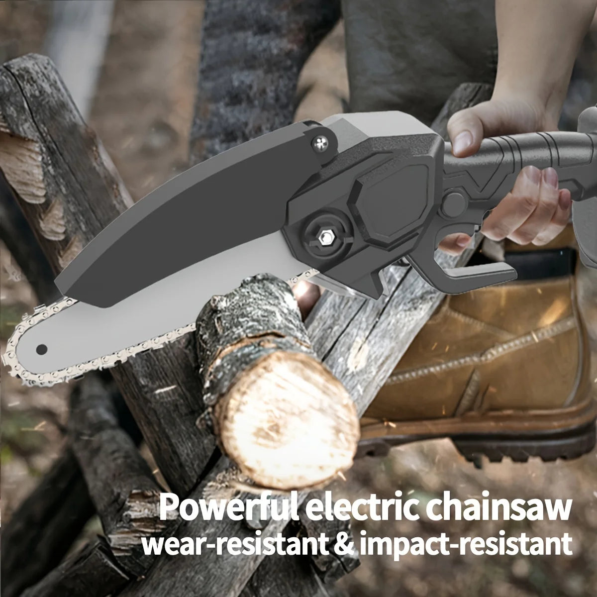 Hunters Dream Mini Cordless  Portable Handheld Chain Saw 4.7 Inch
