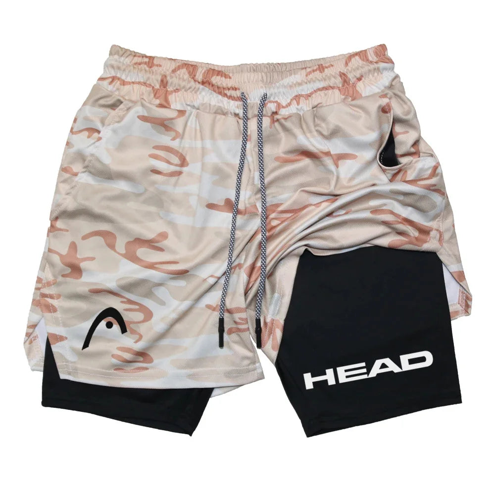 2 in 1 Sports Quick Dry  Shorts w/ Double Layer Comfort