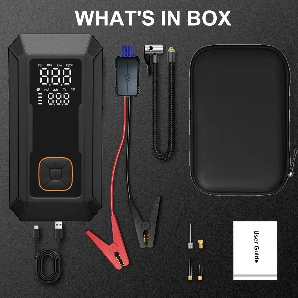 TIMBERLINESPORTINGCO CHOICE ! Battery Jump with Air Pump 4000A Jump Starter &150PSI Air Compressor,