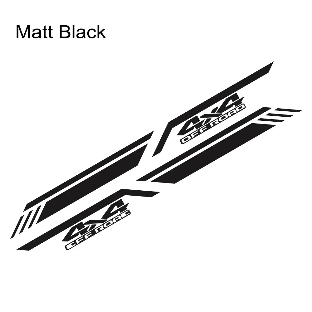 ALL NEW ! Fleetside Fender Style Graphic Decals 4X4 Off Road  Decal