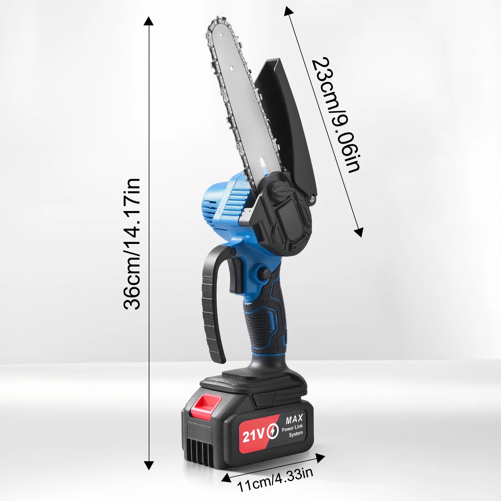 Outdoors Choice , 6 Inch Portable Electric Chainsaw with 2 Batteries&Plastic Box,