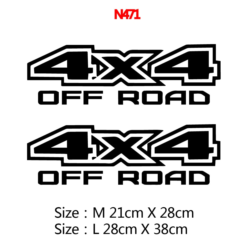 4X4 Mountain Series Decals Kit  (NEW)- Waterproof Vinyl Decal for All 4x4 Doors, Windows & Hood Adventurer's Choice