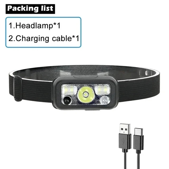 Timberline SportingCo  Pack ! -Sensor Headlamp LED Rechargeable Headlight 5 Lighting Modes