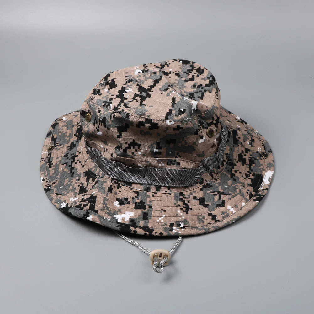 New Sizes-Tactical Boonie  Men /Women Outdoor  Sun Protective Design with Tactical Patterns