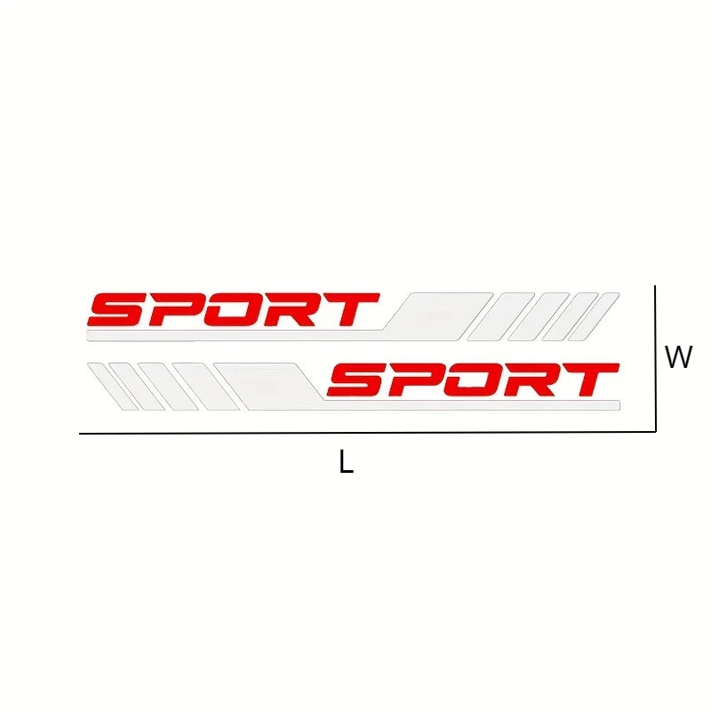 ALL NEW GRAPHIC ! 4pcs  Door Side Sport Diagonal Stripe Auto Door Decals