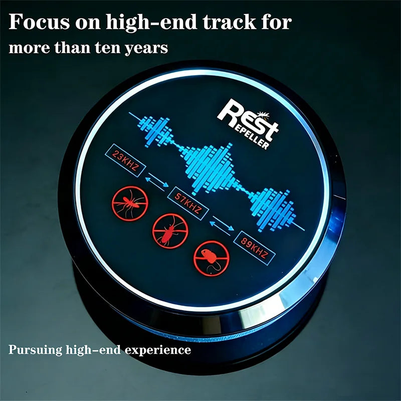 High-end Ultrasonic Pest Repeller,Fully Automatic /Repels Mosquitoes,Rats,Snakes & Insects,Home ﻿