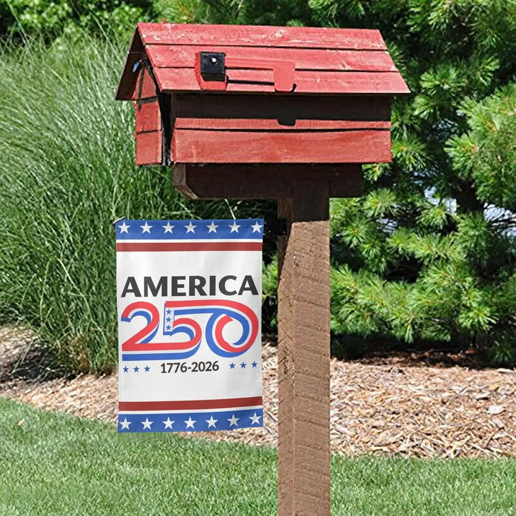 28"x40" America 250th Birthday 1776-2026 Flag USA 250 Years Anniversary Garden Flags for Outside Double Sided Yard Signs