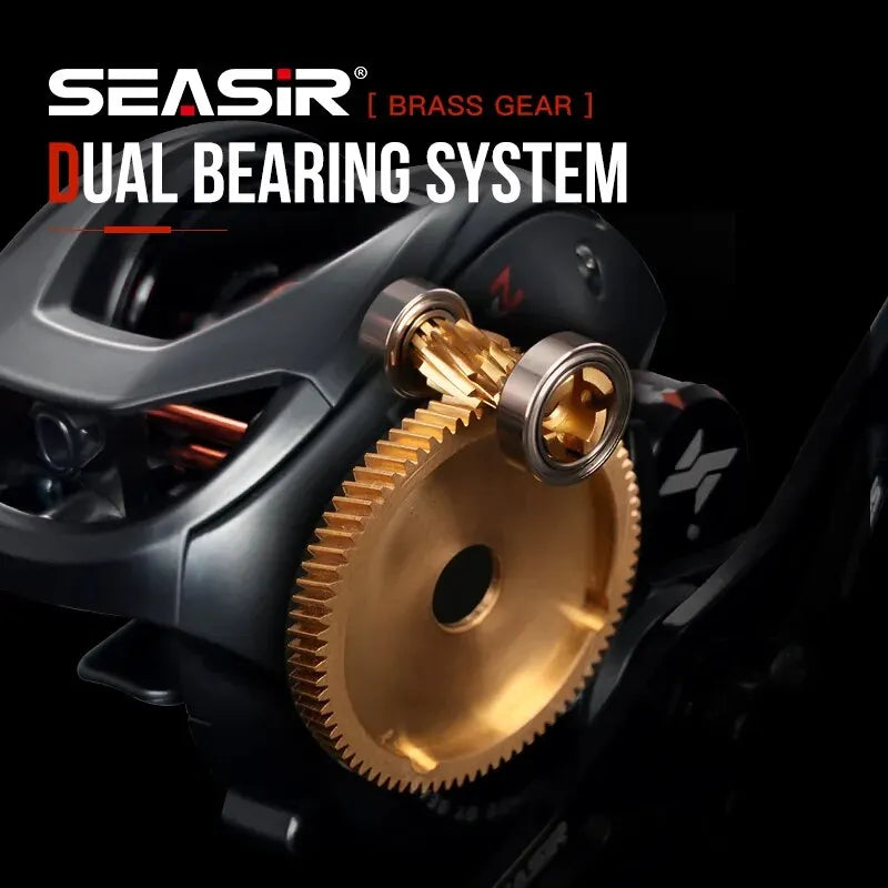 X2 Baitcasting Reel 7.3:1 Hybrid Ceramic Bearing Carbon Fiber Washer /Dual Bearing System /N52 Brake
