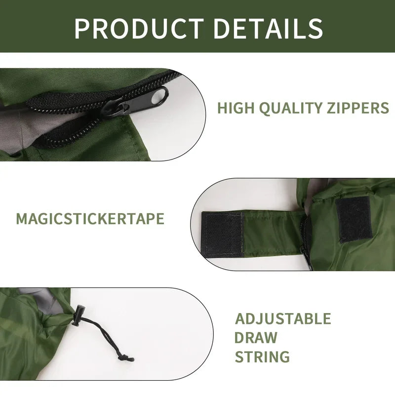 Black Sleeping Bag Ultralight Waterproof 4 Season Warm / Backpacking