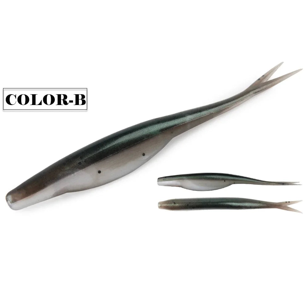 Spinpoler TPR Soft Bait Floating 12cm Jerk Minnow Fishing Shad Super Soft Flexible For Zander Pike Perch Bass Sea Fish Pesca