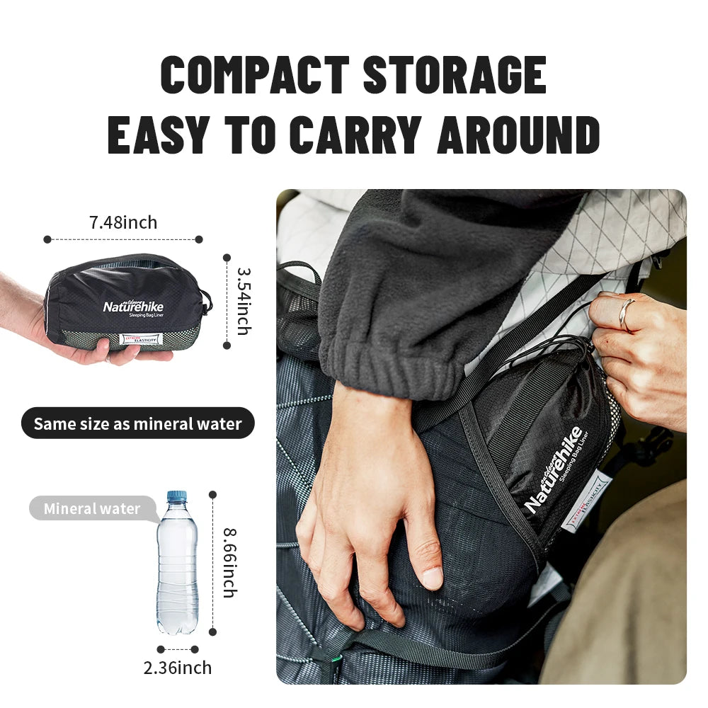 The Human Sock Sleeping Bag Liner Ultralight High Elastic/ Warm Body Wrap
