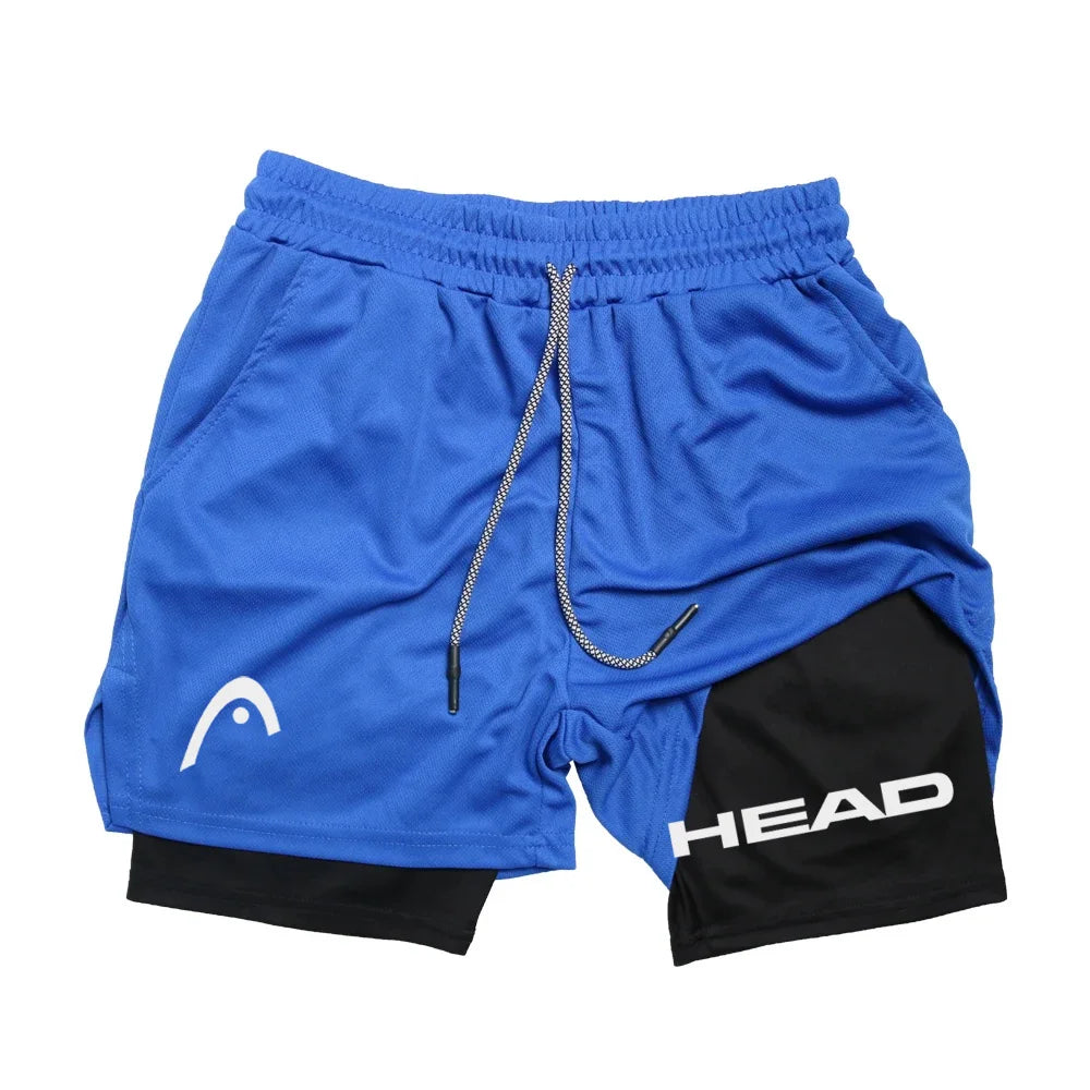 2 in 1 Sports Quick Dry  Shorts w/ Double Layer Comfort