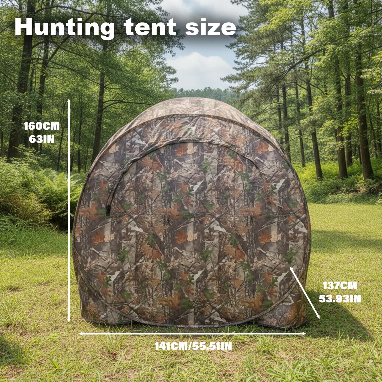 Secret Spot Hunting Blind /Easy Setup And Storage Outdoor Camo Blind