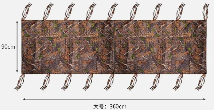 Wrap -Up Waterproof Hunting Camouflage Blind Cover Realistic Leaf Camo Tree Stand Blind