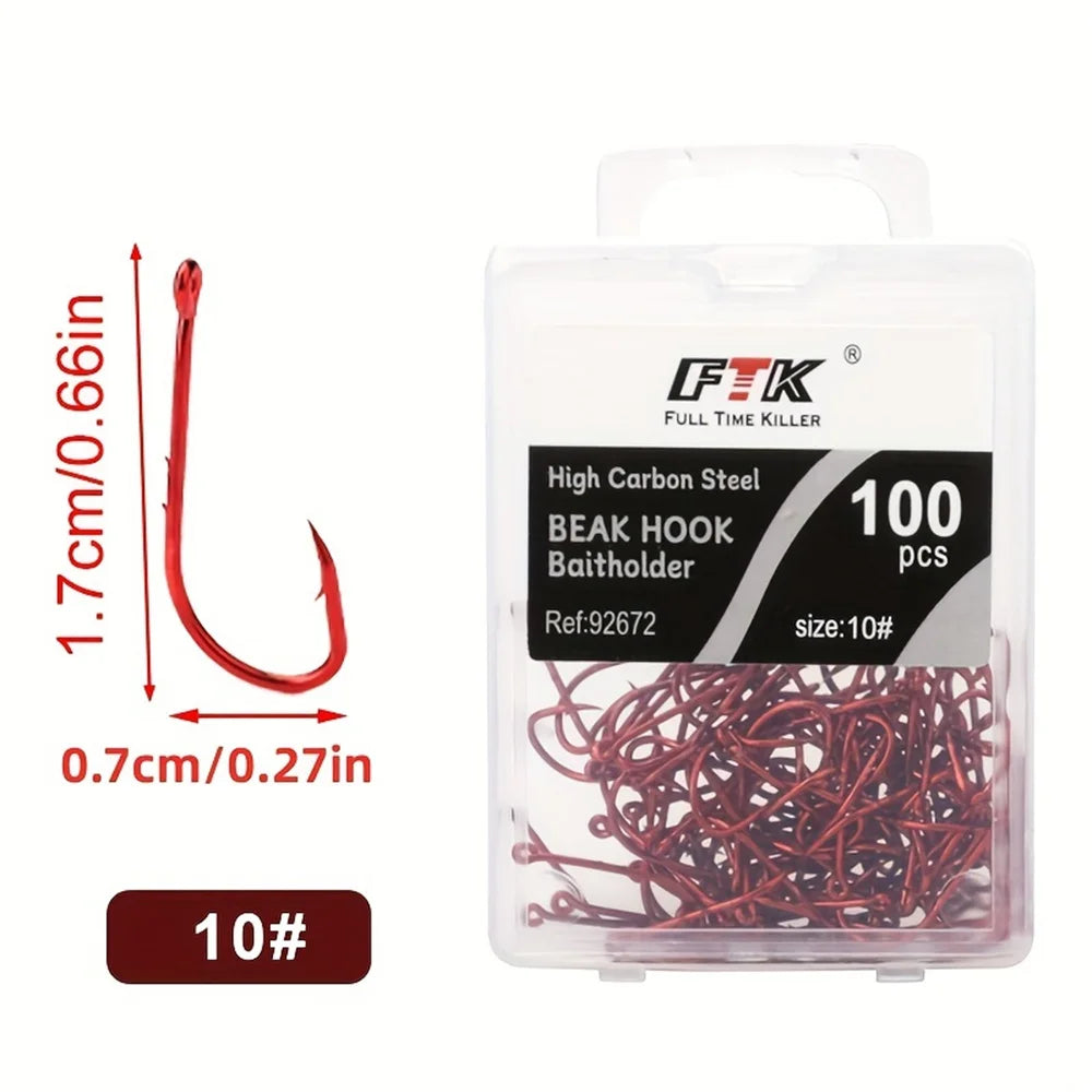Size 4  Live BaitHolder Carp Fishing /Jig Worm Hooks Tackle