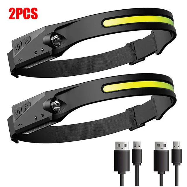 Timberline SportingCo  Pack ! -Sensor Headlamp LED Rechargeable Headlight 5 Lighting Modes