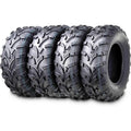 Set of 4 ATV/UTV Tires 25x8 12 Front & 25x10 12 Rear /6PR Budget Stock Replacements