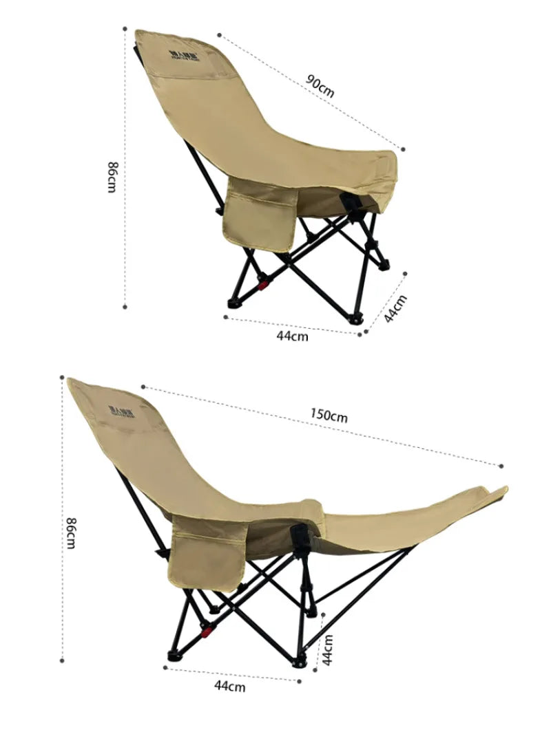 Outdoor/Tailgating Folding recliner Curved headrest Comfort Experience / relaxation chair