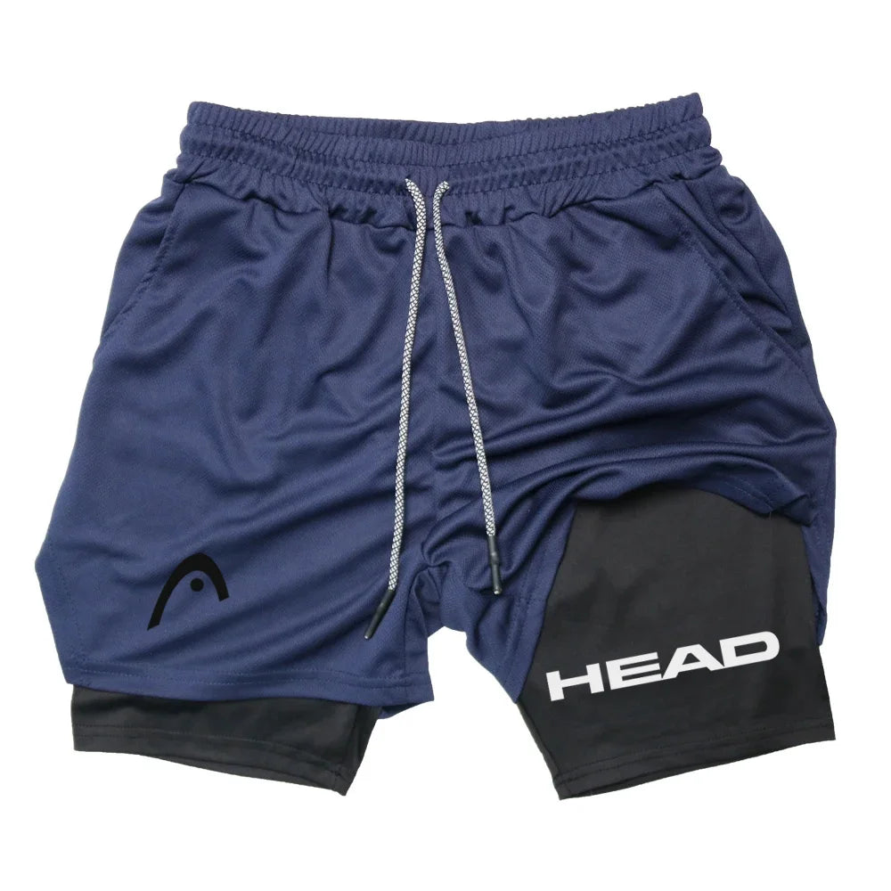 2 in 1 Sports Quick Dry  Shorts w/ Double Layer Comfort