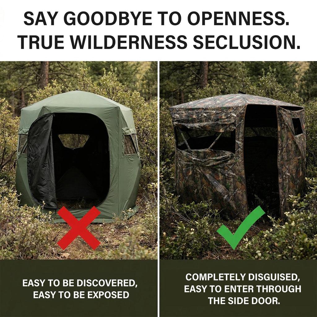 Camouflage Pop-Up  Outdoor Camo Blind with Storage for Deer Turkey Duck Archery Season