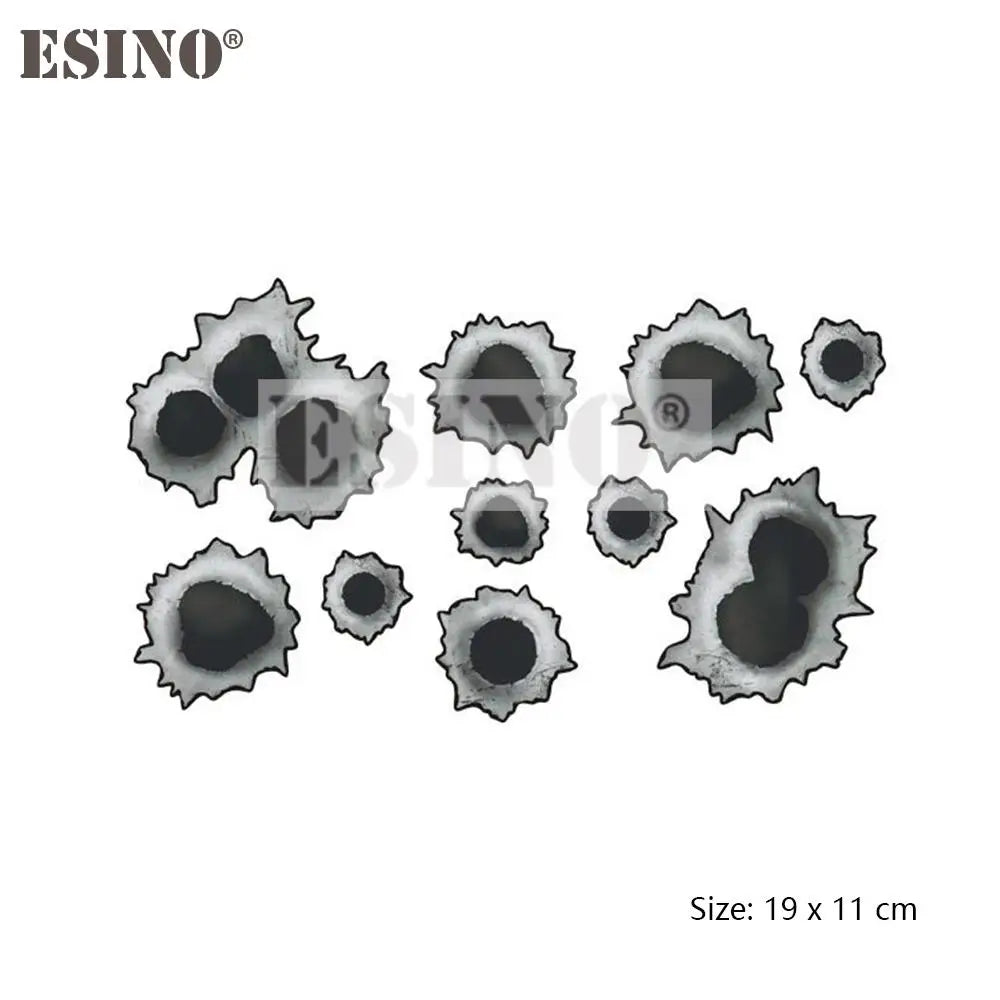 Now Available ! Gun Bullet Hole  PVC Waterproof Sticker