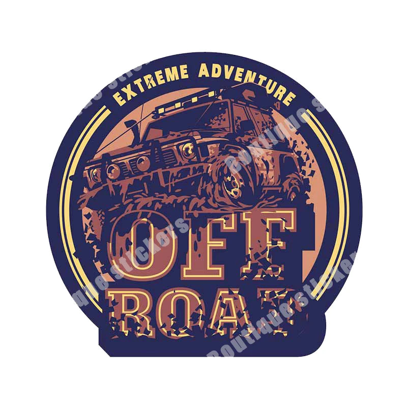Outdoor Idenity-15 Kinds of Retro Off-road 4x4 Off-road PVC Vinyl Old School Stickers