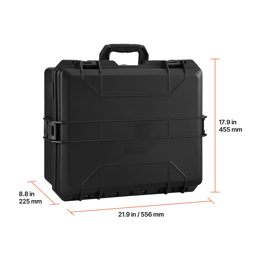 Hard Pistol Case with XPE Foam Lining Waterproof Pistol Box with Customizable Interior