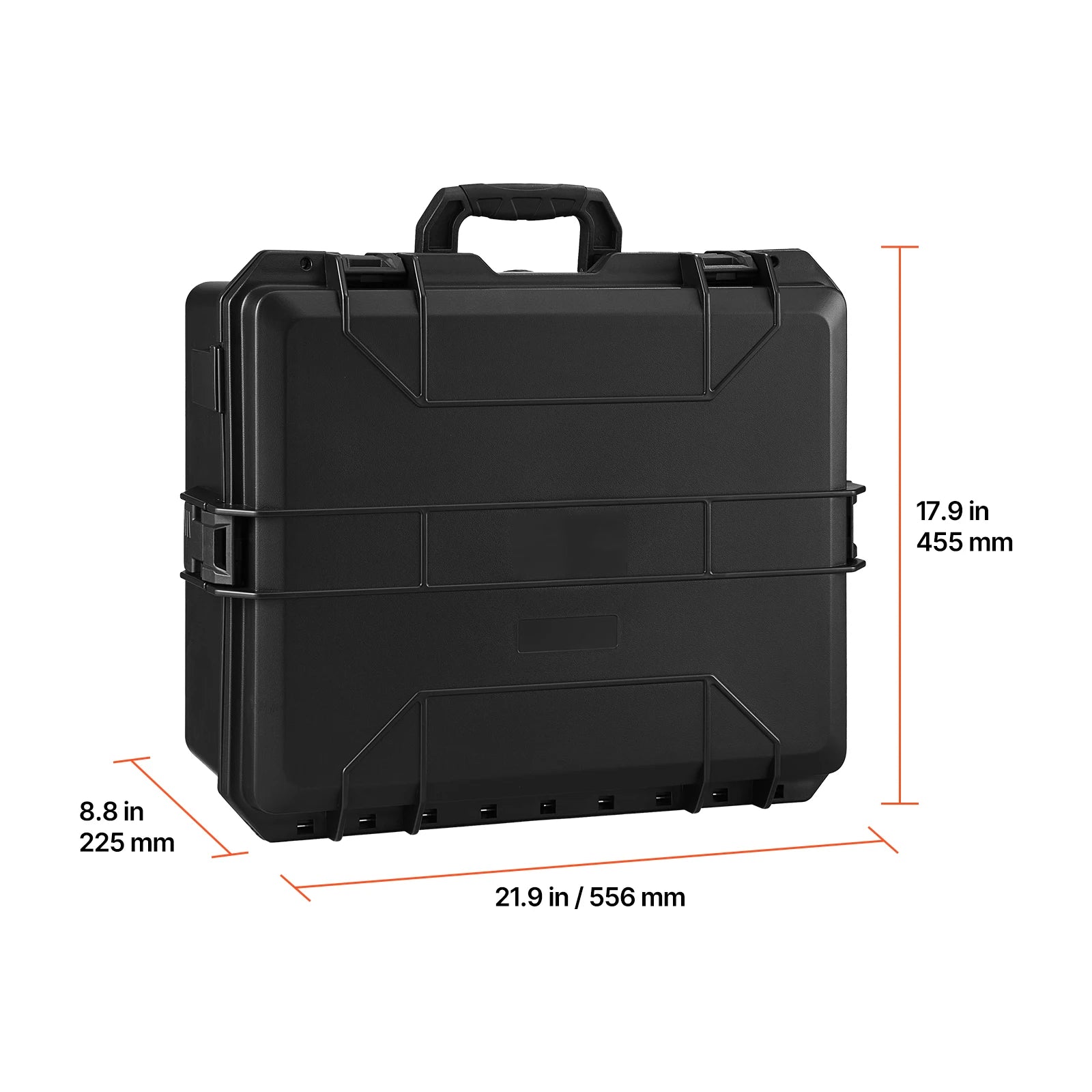 Hard Pistol Case with XPE Foam Lining Waterproof Pistol Box with Customizable Interior