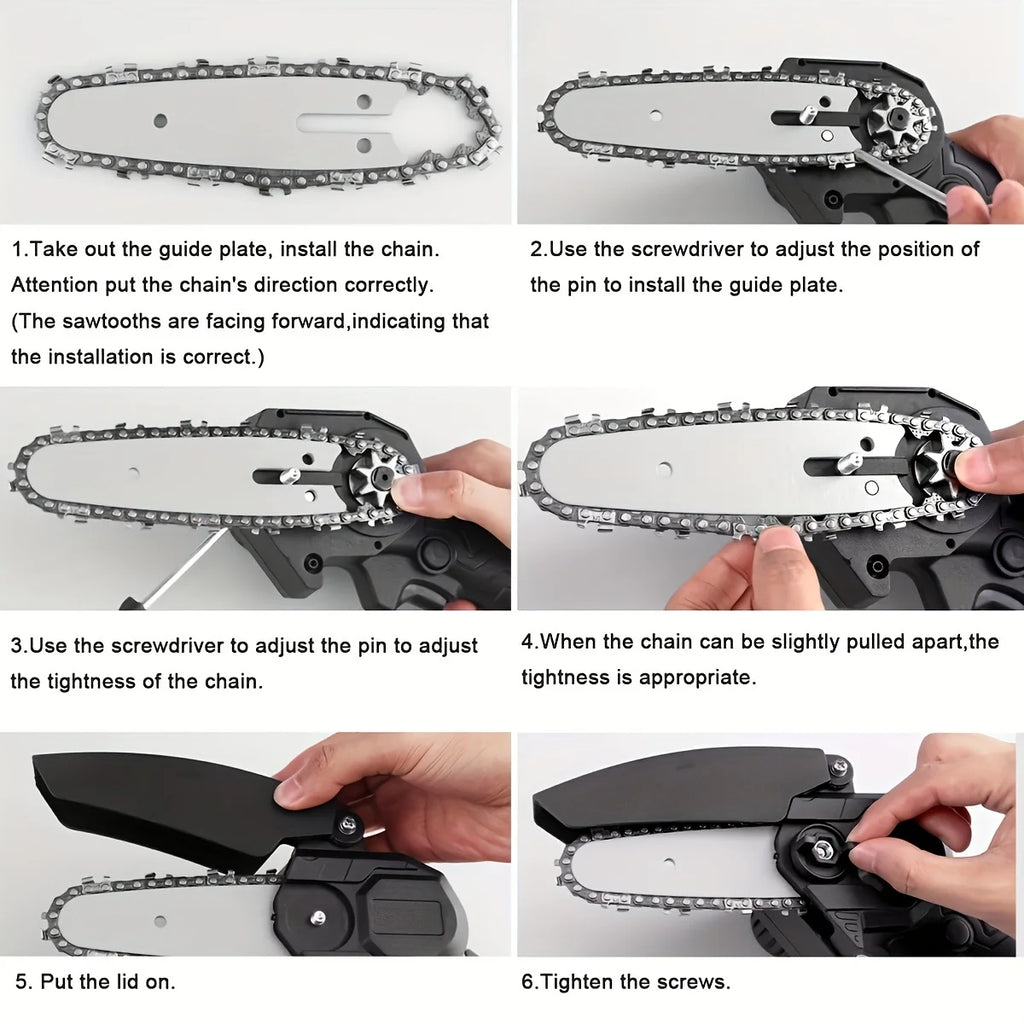 Hunters Dream Mini Cordless  Portable Handheld Chain Saw 4.7 Inch