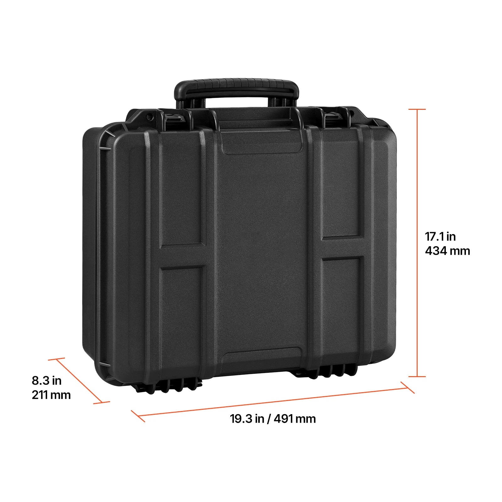 Hard Pistol Case with XPE Foam Lining Waterproof Pistol Box with Customizable Interior
