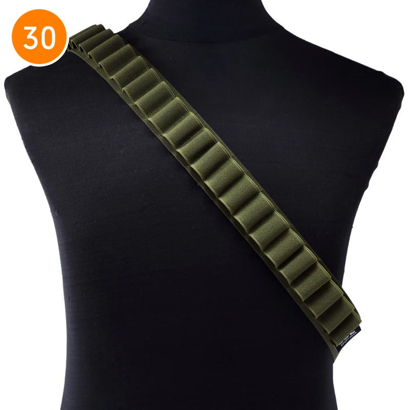 Tactical 27/30/50 Rounds Shotgun Bandolier Adjustable Shotgun Shell Ammo Holder 12 Gauge