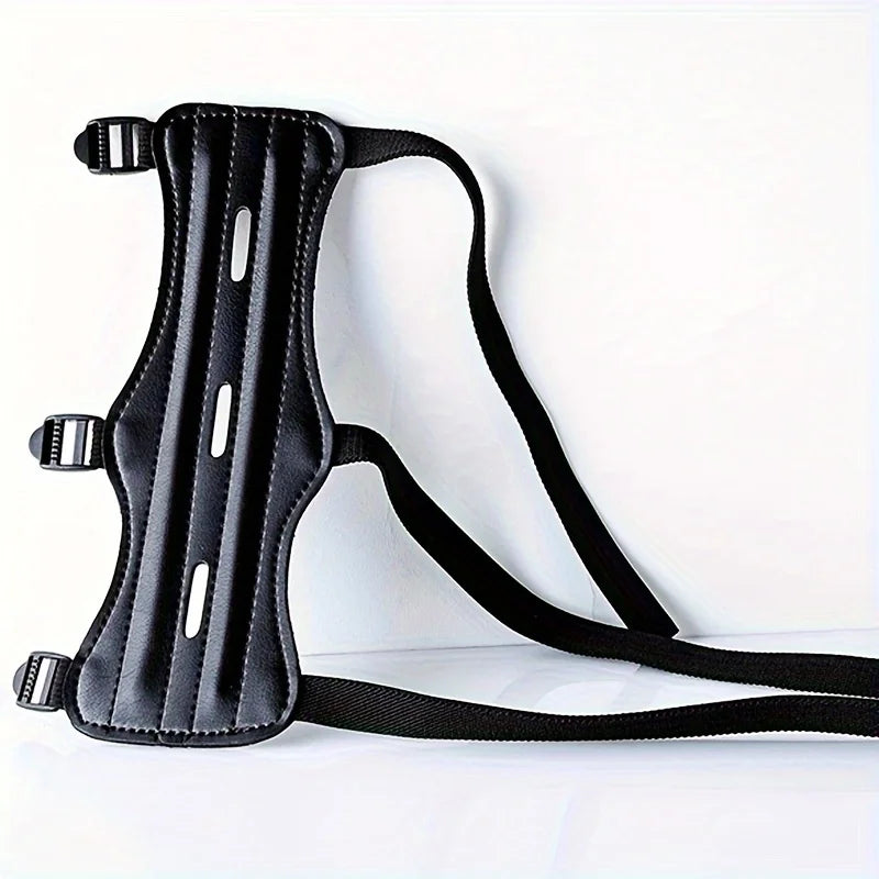 Leather Archer Arm Guard Protection Forearm Safe Adjustable Bow Arrow Hunting Shooting Protector