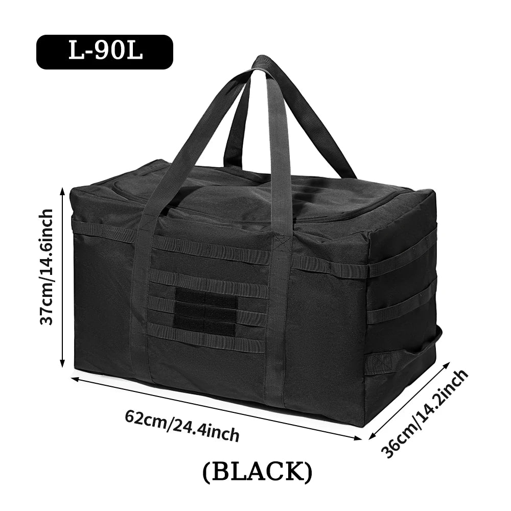 Large Duffle Bag (60L/90L Capacity Optional) - For Gear, Camping Storage, Travel Sports Equipment