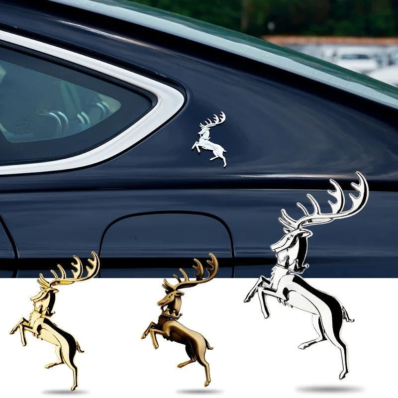 1 Pcs  Stag Elk Emblem Badge Sticker