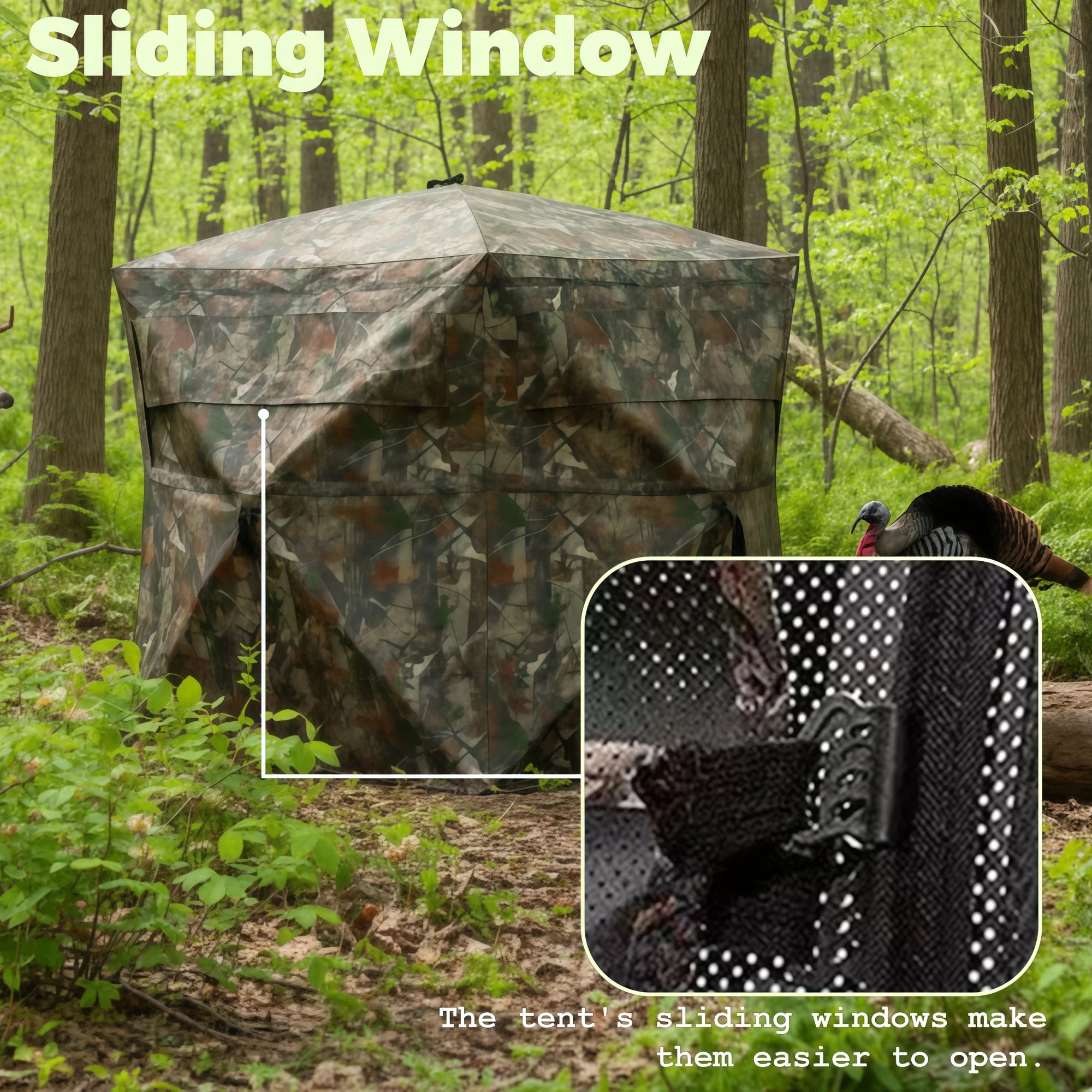 Weekend Warrior Hunting Blind with Storage for Deer Turkey Duck Archery Season