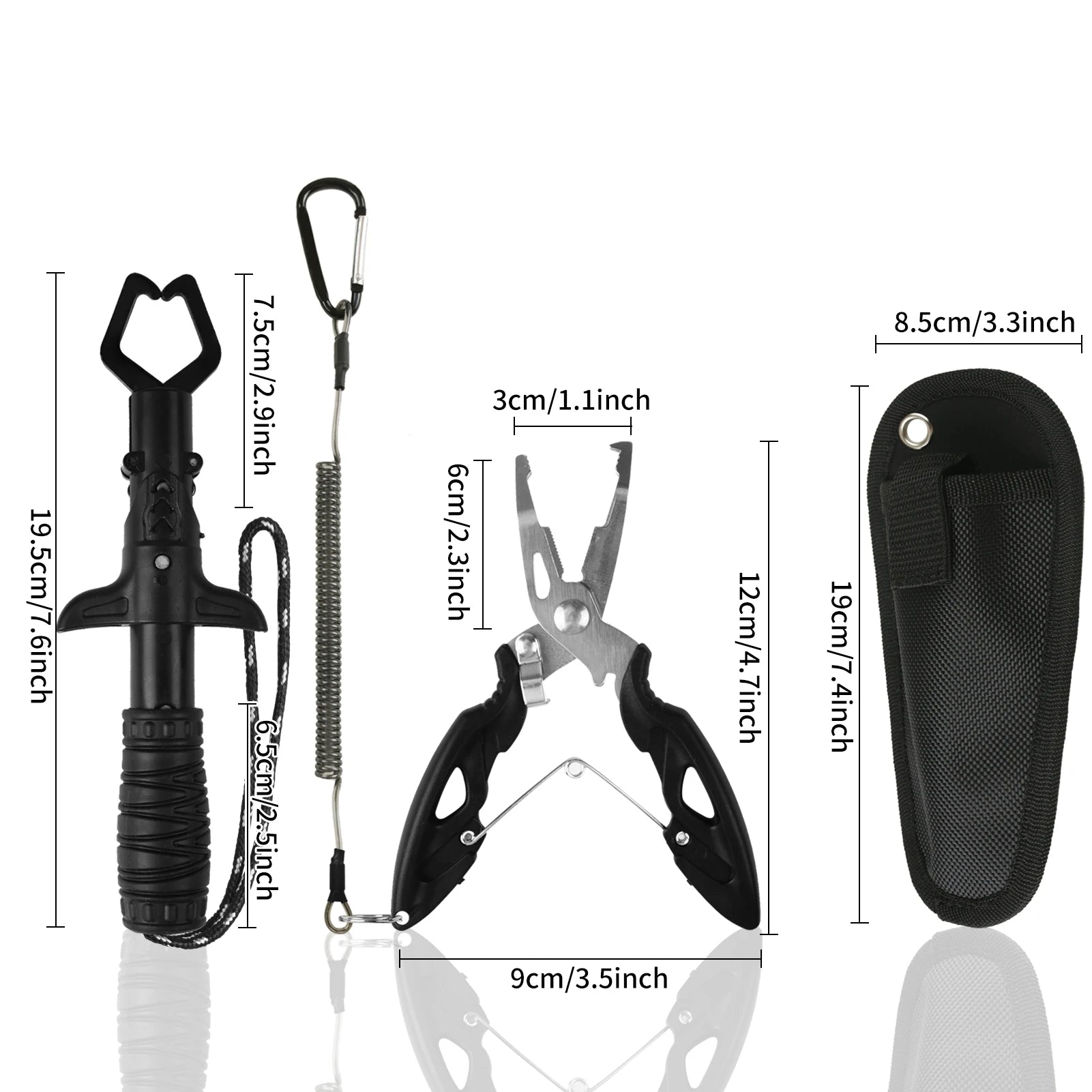 Fishing Pliers and Gripper Set Fishmen Muti-Function Fishing Tool Gear Gifts for Men/Women