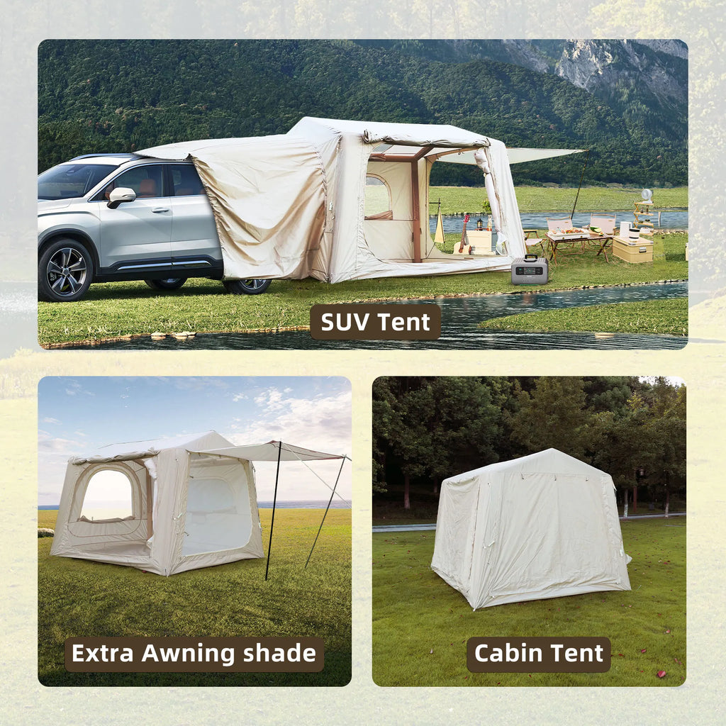 New SUV/TRUCK Inflatable Tents for Camping /Tailgating  Easy Setup Inflatable /Waterproof Air Tents for Camping Adult 4/6/8 Person