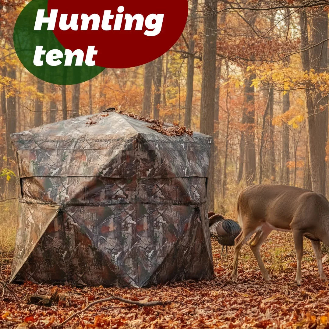 Rugged Pop-Up Hunting Blind Easy Setup /with Storage for Deer Turkey Duck Archery Season