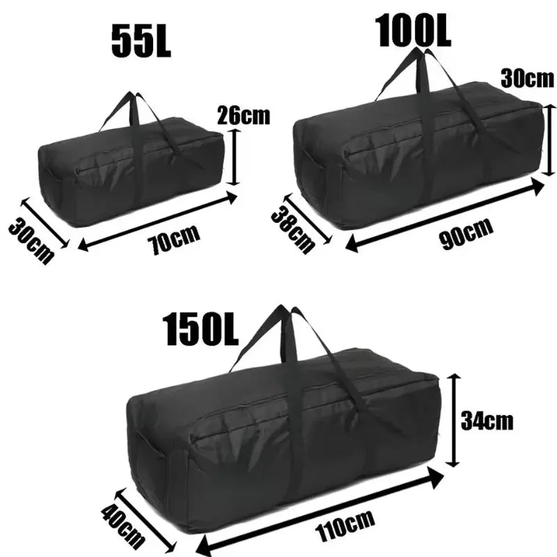 Oxford Fabric Outdoor Waterproof Storage Bag | 55L-150L